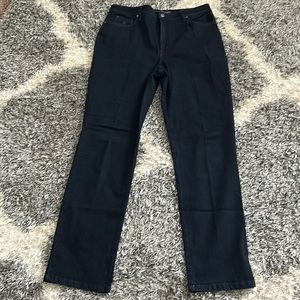 GLORIA VANDERBILT DARK BLUE AMANDA STRETCH JEAN SIZE 12 LONG